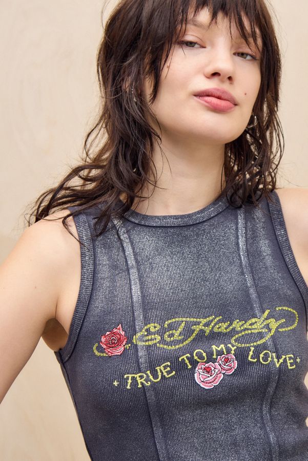 Vista de diapositivas: 3: Ed Hardy True Love Diamanté Vest