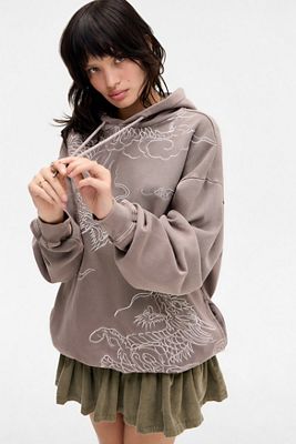 Ed Hardy Battle Embroidered Hoodie