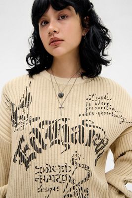 Ed Hardy Gothic Rib Knit Sweatshirt