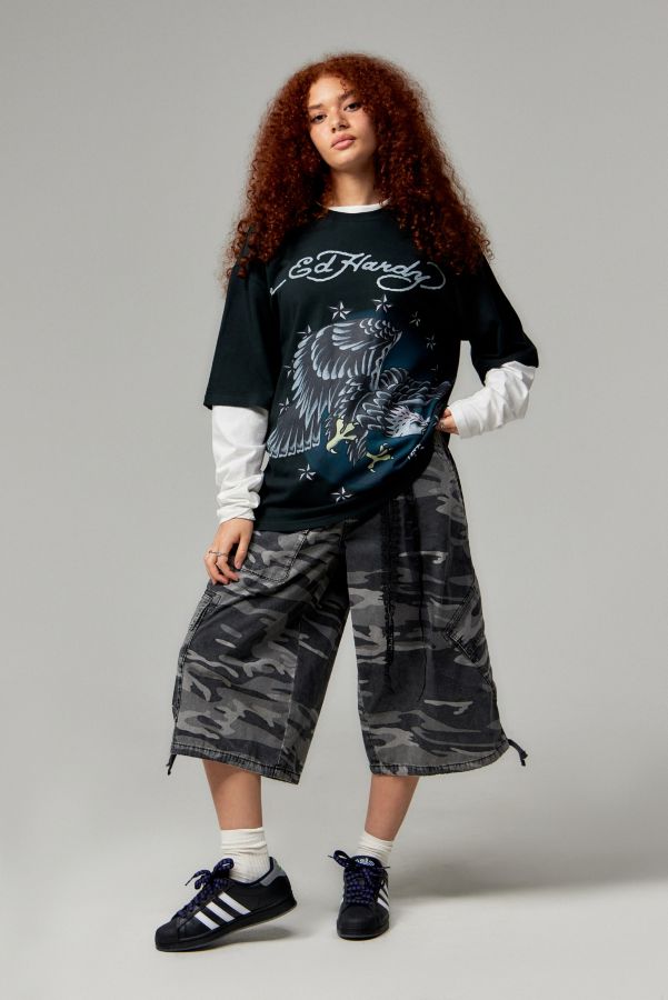 Slide View: 3: Ed Hardy Eagle In The Stars Layered T-Shirt