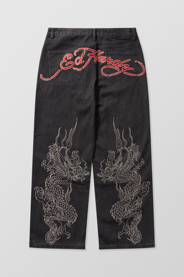 Slide View: 5: Ed Hardy UO Exclusive Embroidered Jeans