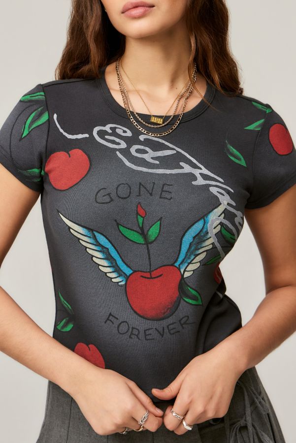 Slide View: 2: Ed Hardy UO Exclusive Cherry Baby T-Shirt