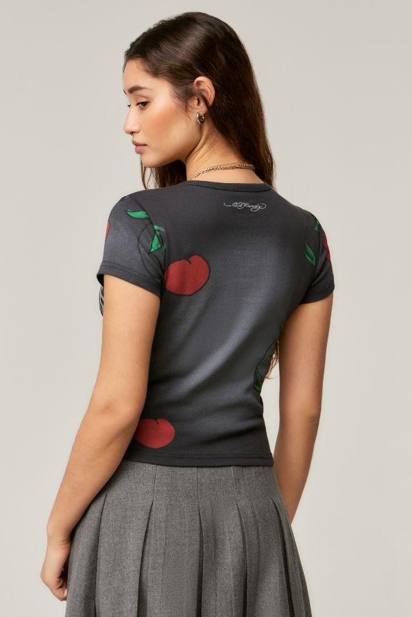 Slide View: 4: Ed Hardy UO Exclusive Cherry Baby T-Shirt