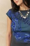 Thumbnail View 3: Ed Hardy UO Exclusive Blue Dragon Slash Neck T-Shirt