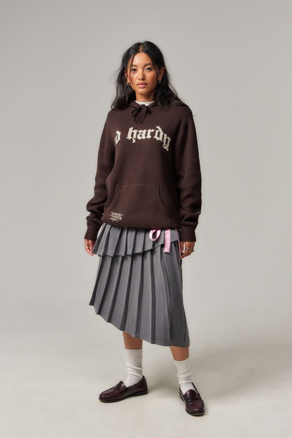 Slide View: 3: Ed Hardy UO Exclusive Knit Hoodie