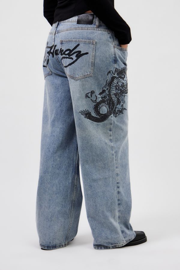 Slide View: 6: Jeans surdimensionnés Ed Hardy NYC