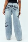 Thumbnail View 4: Jeans surdimensionnés Ed Hardy NYC