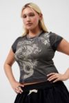 Thumbnail View 5: Ed Hardy - T-shirt court à imprimé dragon