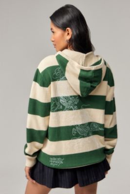 Ed Hardy UO Exclusive Stripe Knit Hoodie