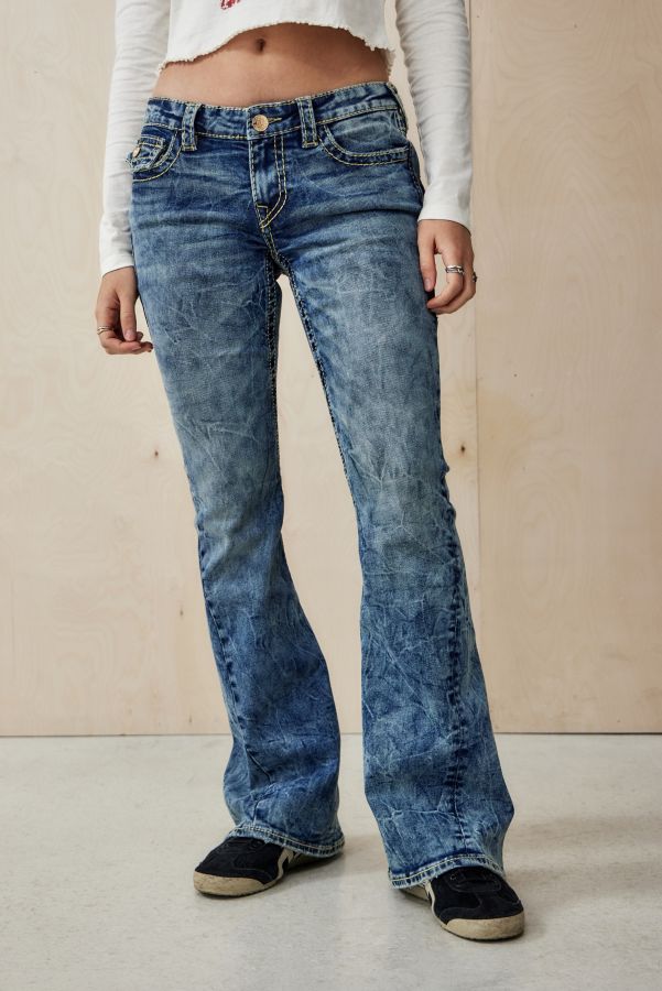 Vista diapositiva: 1: Jeans a Zampa True Religion Joey a Vita Bassa Big T