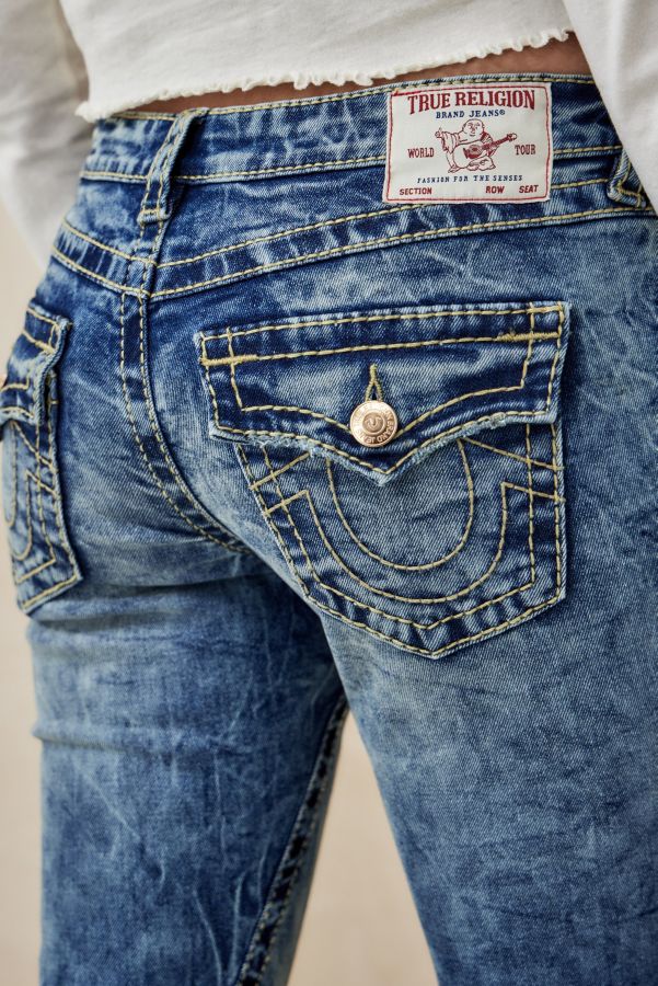 Vista diapositiva: 3: Jeans a Zampa True Religion Joey a Vita Bassa Big T