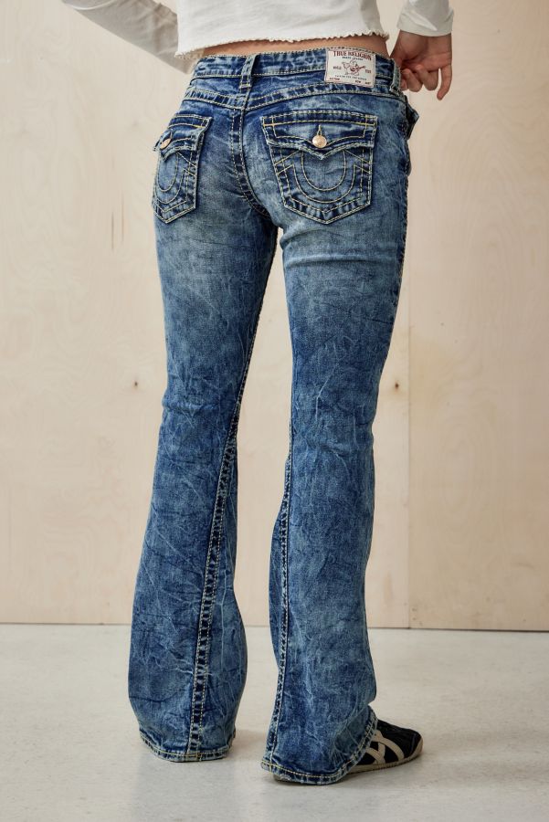 Vista diapositiva: 4: Jeans a Zampa True Religion Joey a Vita Bassa Big T