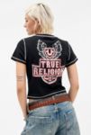 Visualizzazione miniature 2: Maglietta Baby True Religion con Ala a Contrasto