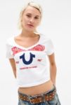 Visualizzazione miniature 1: T-Shirt Baby True Religion Scollo a V con Cristalli