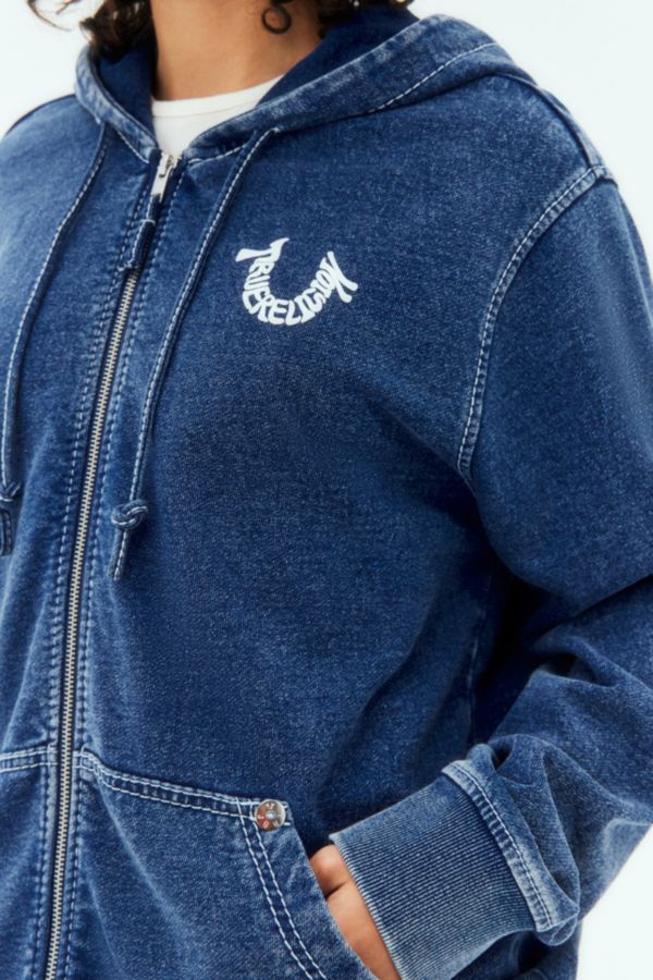 Vista diapositiva: 4: Felpa con Zip Oversize True Religion