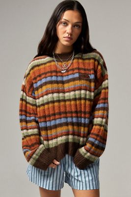 Minga Gestreifter Gerippter Pullover