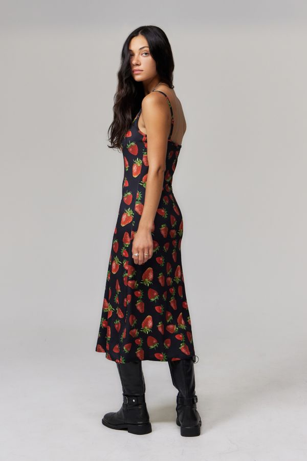 Slide View: 3: Minga London Erdbeeren Midi Kleid