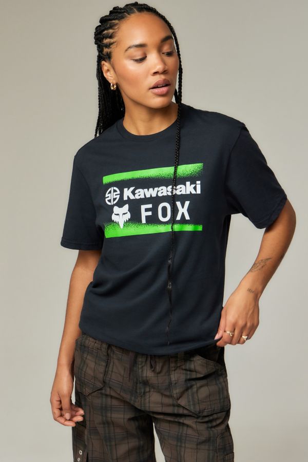 Vista diapositiva: 1: Fox x Kawasaki Maglietta