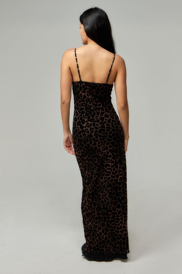 Slide View: 5: Motel Leoparden-Print Maxikleid