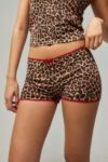 Thumbnail View 1: Motel Kicki Leoparden-Druck Mikro-Shorts