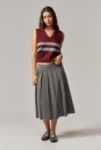 Thumbnail View 1: Motel Trisman Charcoal Midi Skirt