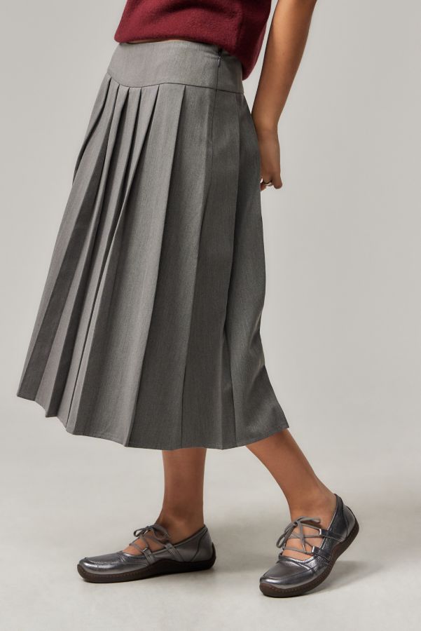 Slide View: 2: Motel Trisman Charcoal Midi Skirt