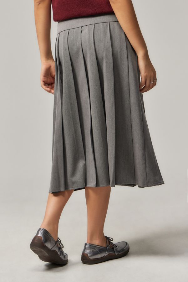 Slide View: 3: Motel Trisman Charcoal Midi Skirt