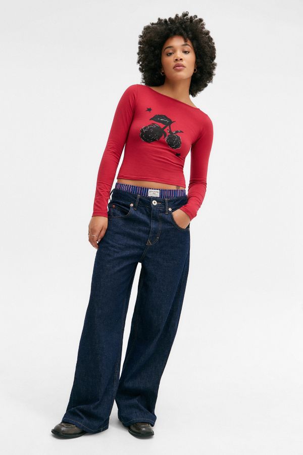 Slide View: 2: Motel UO Exklusives Ambon Beeren Top