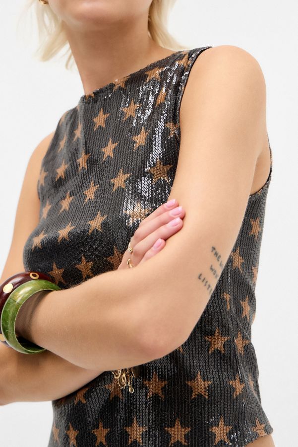 Vista de diapositivas: 3: Motel Hala Sequin Star Top