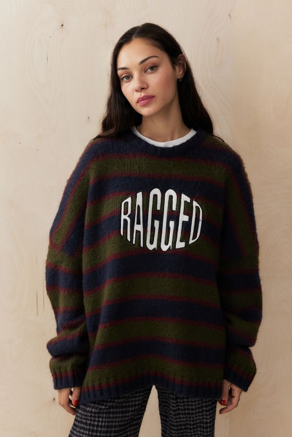 Vista diapositiva: 1: Maglione a Righe con Logo Ragged Priest Esclusiva UO