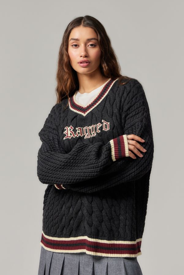 Vista diapositiva: 1: Maglione Dweeb in Maglia a Trecce Ragged Priest Esclusiva UO