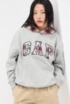 Visualizzazione miniature 1: Felpa con Cappuccio GAP Grigio Melange Plaid Logo