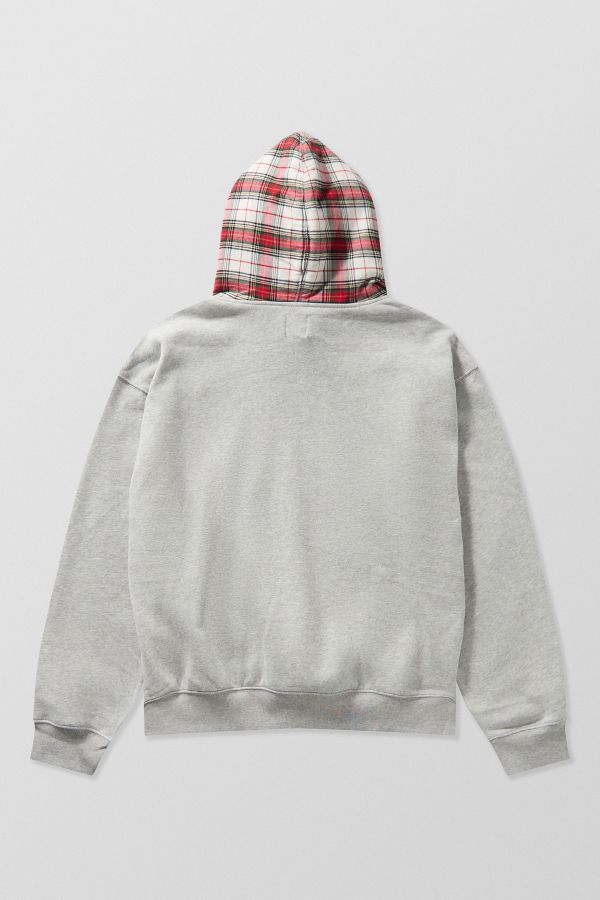 Vista diapositiva: 7: Felpa con Cappuccio GAP Grigio Melange Plaid Logo