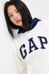 Thumbnail View 2: GAP White Pinstripe Logo Hoodie