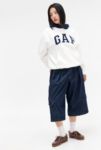 Thumbnail View 3: GAP White Pinstripe Logo Hoodie