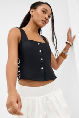 VRG GRL Black Discoteca Top