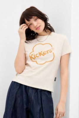 T-shirt Kickers con Logo Ecru