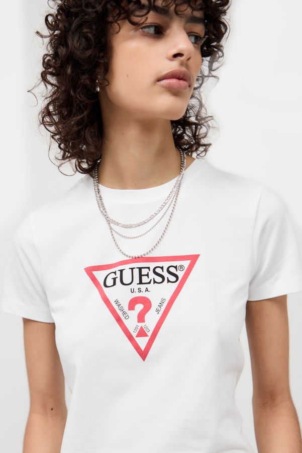 Vista de diapositivas: 5: Camiseta Icónica Blanca Guess Jeans