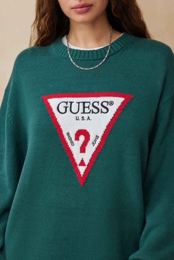 Vista de diapositivas: 2: Suéter Triangular Verde Exclusivo de Guess UO