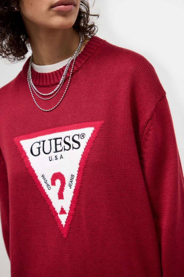 Vista diapositiva: 6: Guess UO Esclusivo Rosso Triangolo Maglione