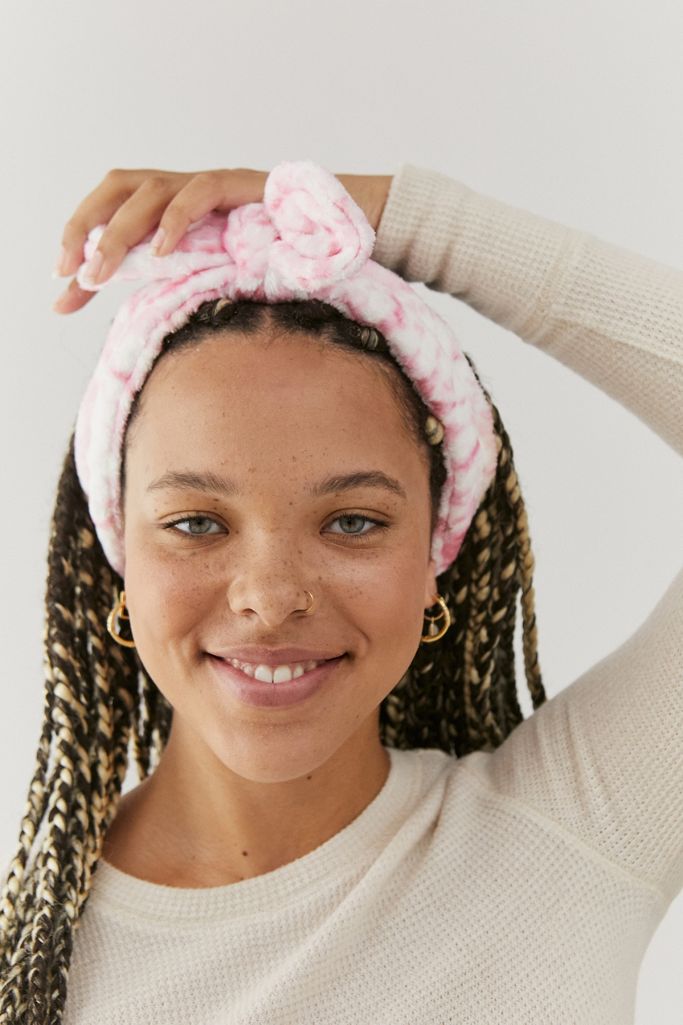 Pink TieDye Spa Headband Urban Outfitters UK
