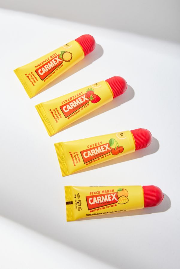 Vista diapositiva: 2: Carmex Strawberry SP15 Balsamo per labbra in tubo