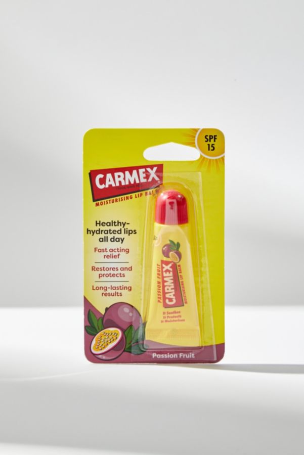 Vista diapositiva: 1: Carmex Frutto della passione SPF15 Balsamo per labbra in tubo