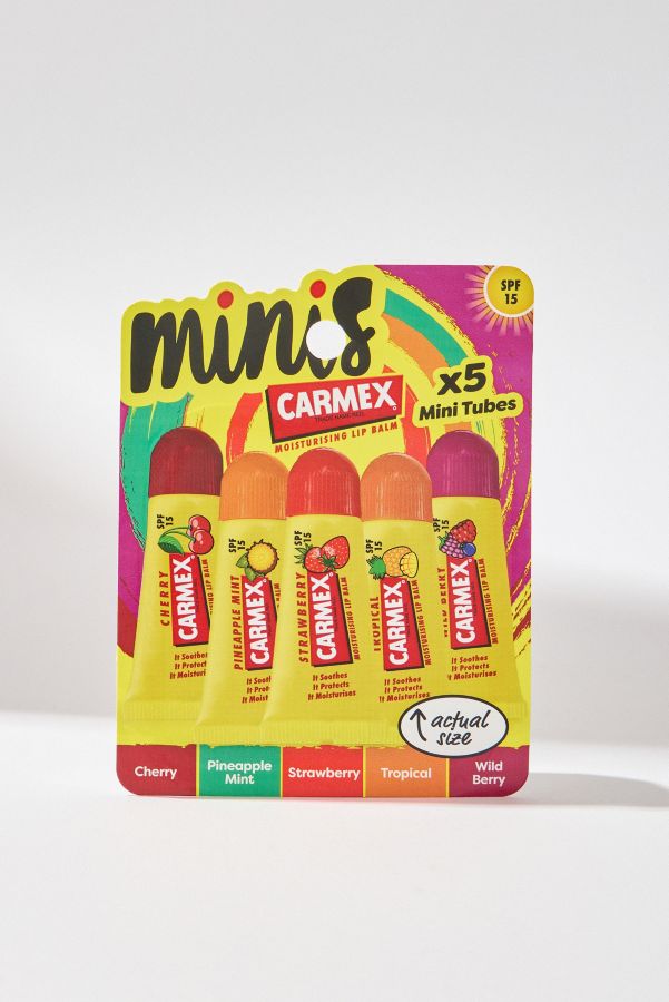 Slide View: 1: Carmex Mini Tubes 5-Pack