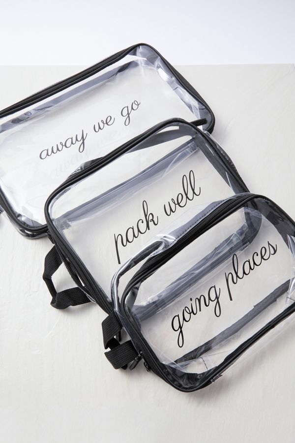 Miamica Clear Packing Cube Set Urban Outfitters UK