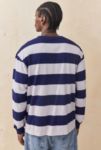 Thumbnail View 4: BDG Blue Chain Stripe Long Sleeve T-Shirt