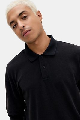 BDG Black Double Layer Polo Shirt