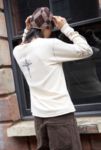 Thumbnail View 2: Jaded London White Ines Waffle Long Sleeve Top