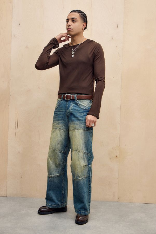 Vista diapositiva: 2: Jaded London Brown Mist Long Sleeve T-Shirt