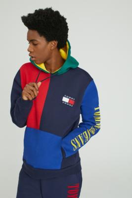 tommy jeans 90s colorblock hoodie